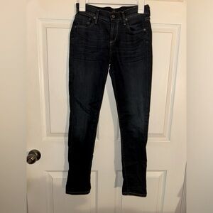 Citizens of humanity women’s dark wash Thompson mid rise cropped skinny jeans 25